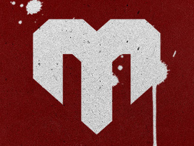 Love Mob logo heart logo love mob