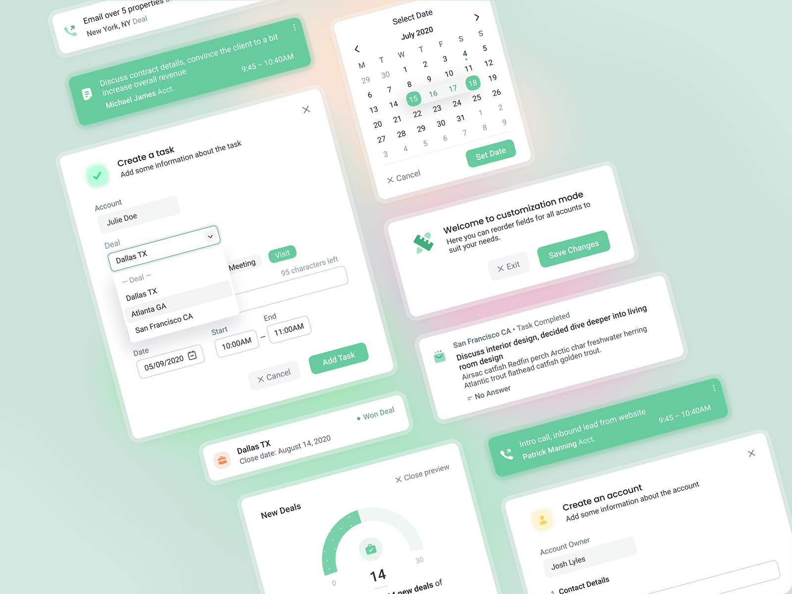 Salesdash UI Elements 🔘 by Vova Vindar 🈲 on Dribbble