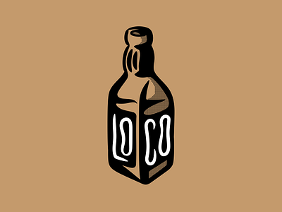 Βottoms up Loco! branding clean daily design digitalart flat food illustration logo vector