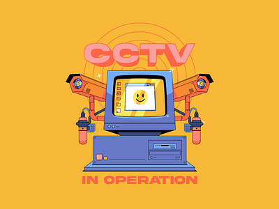 CCTV artwork design digitalart flat graphic graphic design illustration illustrator logo vector vectorartwork