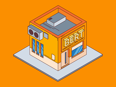 Isometric Store Vector Illustration