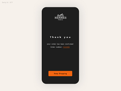 Daily UI Challenge #077 - Thank You