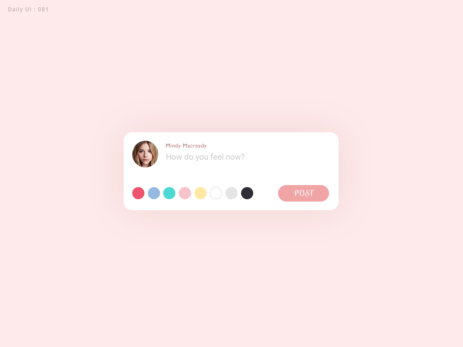 Daily UI Challenge #081 - Status Update by rimbird on Dribbble