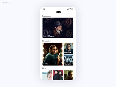 Daily UI Challenge #091 - Curated for You - Take2 curation daily ui dailyui movie ui