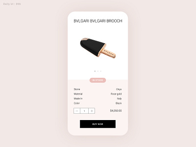 Daily UI Challenge #096 - Currently In-stock