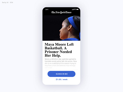 Daily UI Challenge #026 - Subscribe