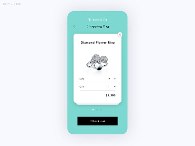 Daily UI Challenge #058 - Shopping Cart 058 daily ui dailyui shopping shopping bag shopping cart ui