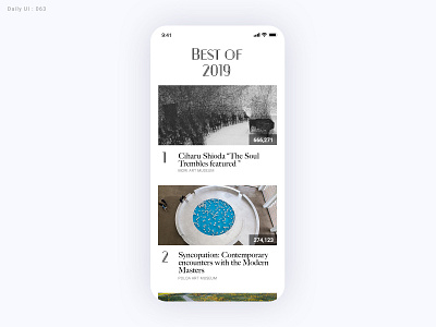 Daily UI Challenge #063 - Best of - Take2