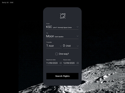 Daily UI Challenge #068 - Flight Search - Take2