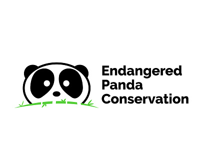 Endangered Panda Conservation Logo animal animals daily logo challenge design designer designer logo flat design illustration logo panda panda logo