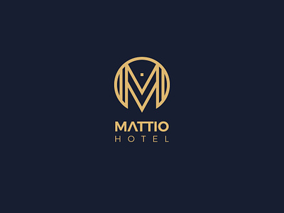 Mattio Hotel Logo hotel hotel branding icon illustration logo logo design typography