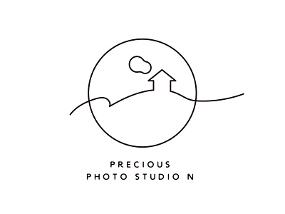 precious photo studio N branding design illustrations logo logodesign logomark