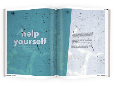 Help Yourself Feature design editorial graphicdesign magazine print
