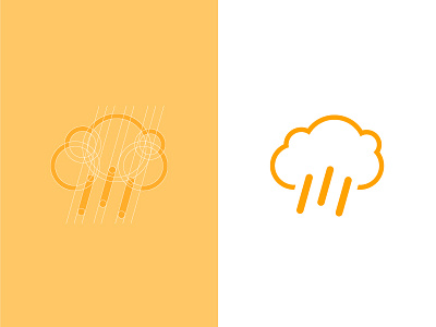 Weather Icon flat ui golden grid system iconography weather app