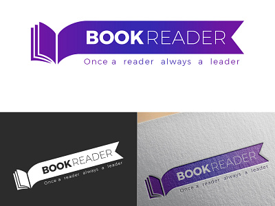 Book Reader logo logo design