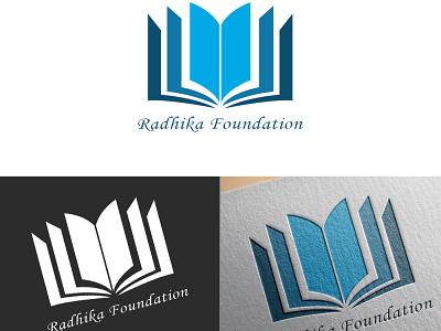 Radhika Foundation logo logo design