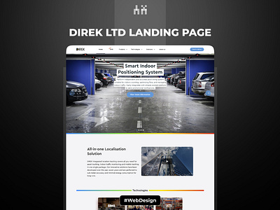 Direk LTD Web site Landing page indoor landing page ui ux uxiu website