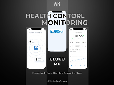 GlucoRX health control mobile app