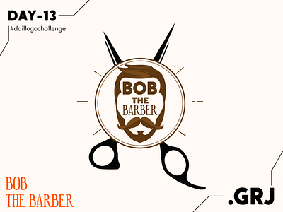 Challenge 13 barber logo barbershop brand branding dailylogochallenge design flat hair hair cut hairstyle illustration illustrator logo logo challenge logo design concept logos logotype logotype design minimal salon