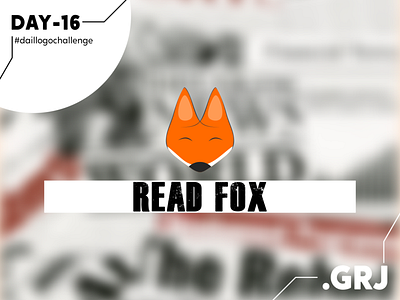 Read Fox-Challenge 16 animal branding dailylogochallenge design flat fox fox logo icon illustration illustrator logo logo design concept logodesign minimal news newspaper newspapers paper read write