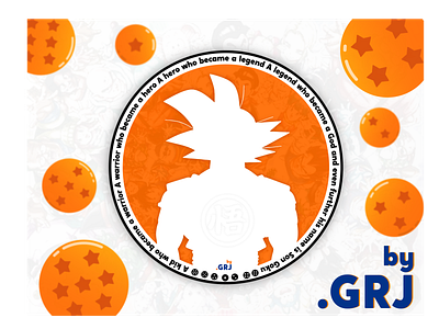 Goku Coaster by GRJ .grj anime coaster coaster design dbz design dragon ball dragon ball z dragonballsuper dribbble goku illustration saiyans sticker mule vector vegeta