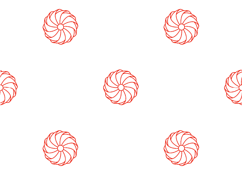 Pin-wheel Pattern designed pattern red vector stroke minimal art minimal line illustrator illustration icon font flat design curves colors brush black art