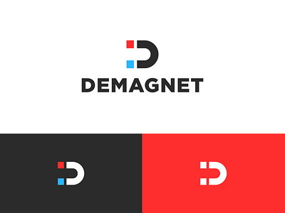 Demagnet app design app icon app logo branding company logo icon logo logo design logodesign magnet magnet logo magnetic magnetix magneto simple symbol web logo