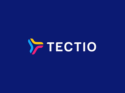 TECTIO agency logo branding company logo delta logo icon logo logo design logos market simple startup logo symbol t logo tech logo web logo y logo