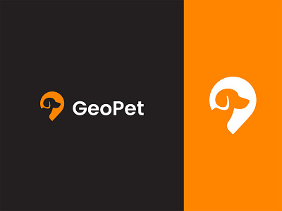 Pet Tracking animal app art branding clean dog geo icon location logo mark minimalist modern pet pet logo pin sale simple symbol tracking