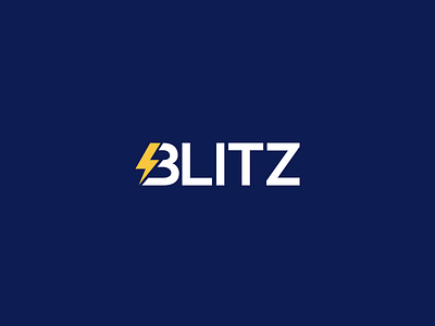 BLITZ logo design agency logo app icon app icon design app logo blue branding company logo design digital marketing icon lighting logo logo design logos logotype simple symbol thunder web web logo