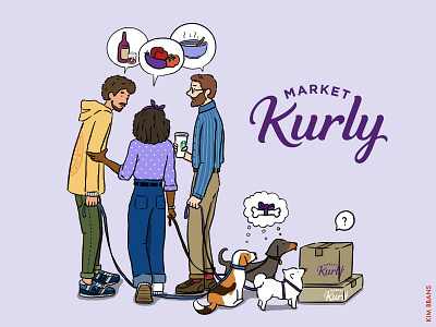 Market Kurly bbanskim design dog drawing graphic graphicdesign illust illustraion illustrator ipaddrawing