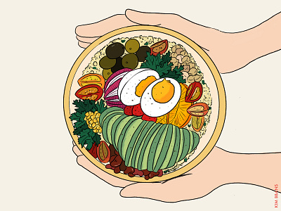 Soul Food bbanskim drawing food foodillust foodillustration graphic graphicdesign illust illustraion illustrator ipaddrawing