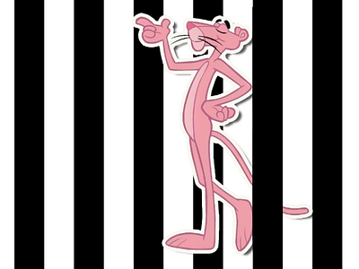 Pink Panther design illustration logo pinkpanther vector vectorart
