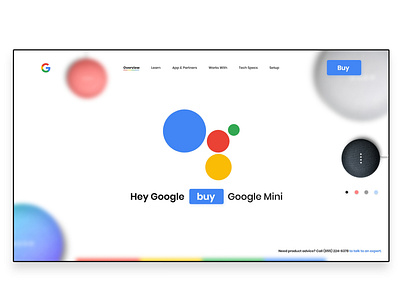 Google home mini landing page