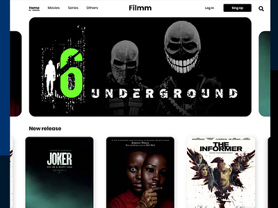 landing page for films streaming version 02
