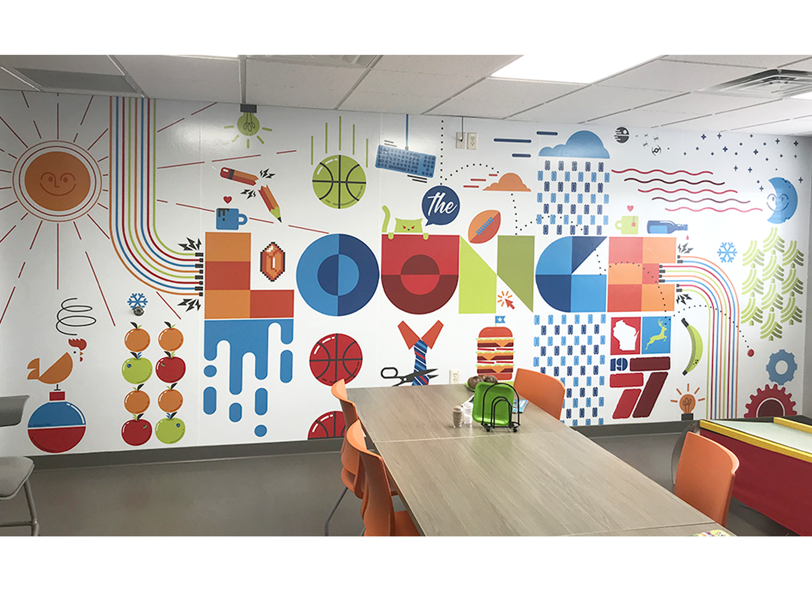 Bay Tek Entertainment Lounge Mural by Andrew Gerend on Dribbble