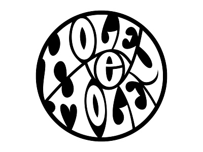 Hole-E-Moley Logo Concept design illustration lettering logo logotype vector