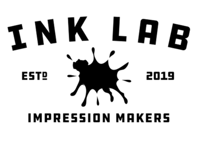 Ink Lab Alt Lockup black digital dog ink lab labrador logo print