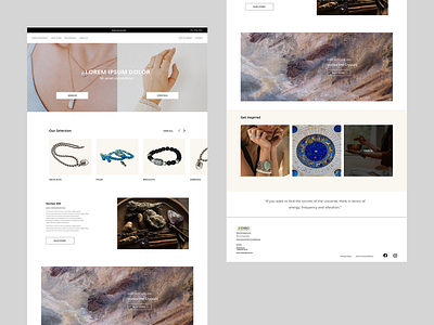 Jewelry Web website design