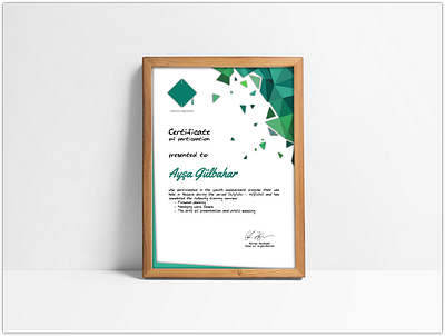 Certificate of participation SMART DESIGN
