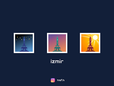 Izmir landmark: izmir clock tower branding design graphic design illustration logo