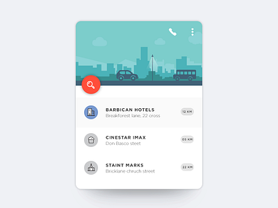 map card, city guide during travelling app city guide download interface location map mobile ui web