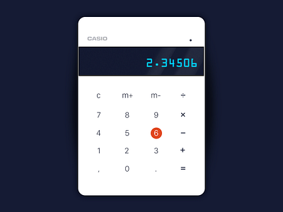 Daily UI #004 - Calculator #dailyui #004