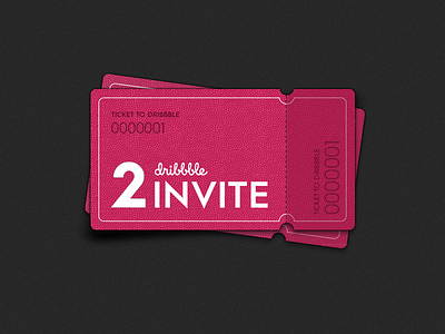 Dribbble Invite dribbble invitation invite player portfolio tickets