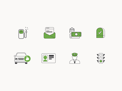 line icons for travel and insurance car design freebie icons line icon mail money petrol sketchapp traffic travel vector