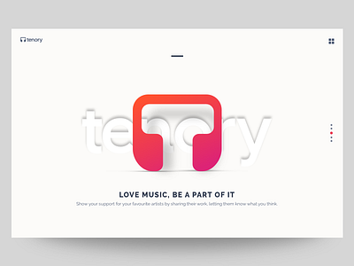 Tenory website landing screen option dailyui design flat illustration logo prototype sketchapp tenory ui ux vector website