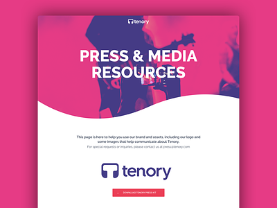 Tenoryapp Press And Media Resource android app design download interaction media mobile music press kit tenoryapp ui ux website