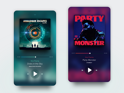 Tenory Music Player dailyui design interaction interface ios mobile app music player play songs tenory ui ux