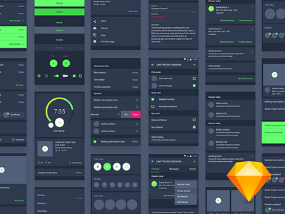 Material Design Ui Kit Design analytics android components dashboard flat app design freebie material profile sketch tenory ui bundle ui kit