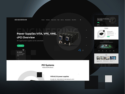 Development of power sources for helicopters. design ui ux web